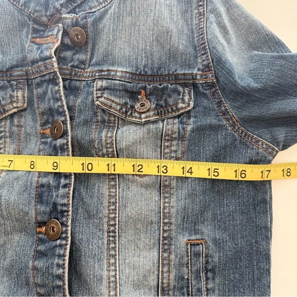 Mudd Women’s Blue Denim Jean Jacket Size M Medium Button Front Casual Classic - Picture 5 of 10